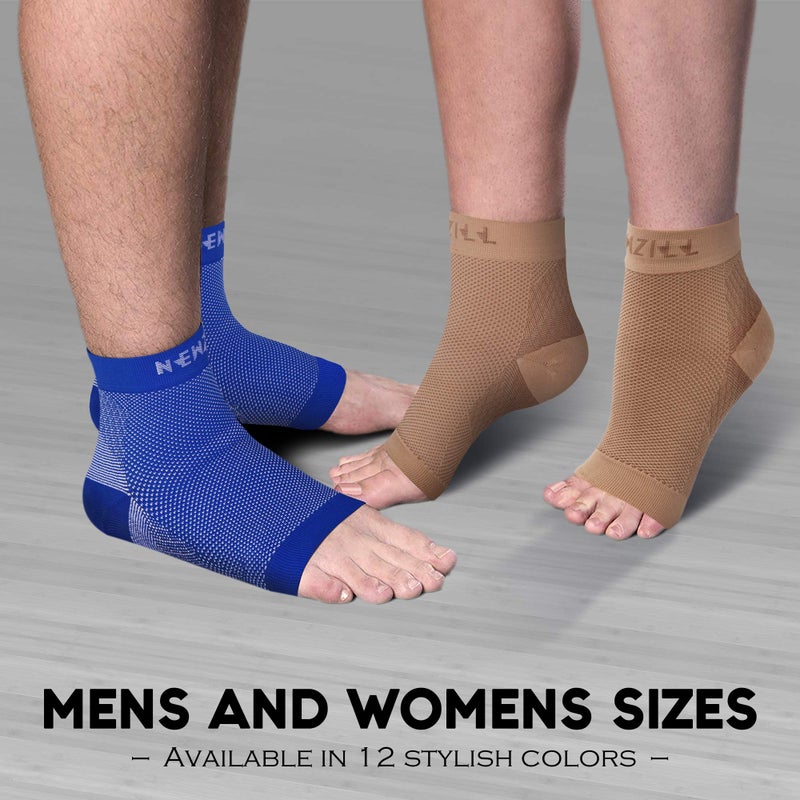 NEWZILL Plantar Fasciitis Socks with Arch Support, BEST 24/7 Foot Care Compression Sleeve, Eases Swelling & Heel Spurs, Ankle Brace Support, Increases Circulation (XXL, Nude) - Image 5